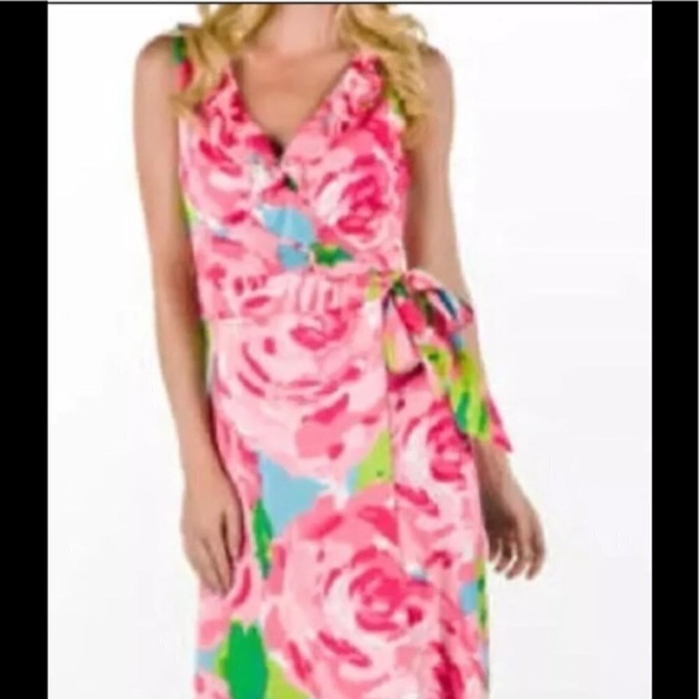 Lilly Pulitzer First Impressions Hayden Wrap Dress XS EUC